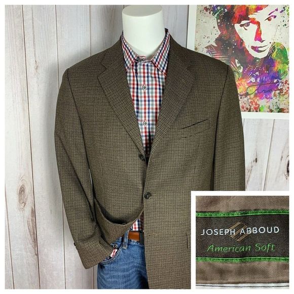 Joseph Abboud Other - Joseph Abboud American Soft Mens Sport Coat Blazer Three Button Sport Jacket 40R